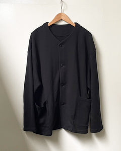 ORGANIC COTTON CHILL SWEAT CARDIGAN BLACK