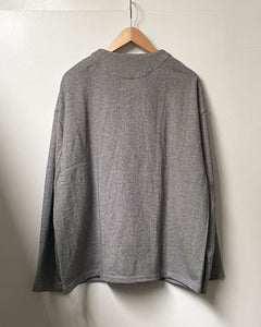 ORGANIC COTTON CHILL SWEAT CARDIGAN H.CHARCOAL