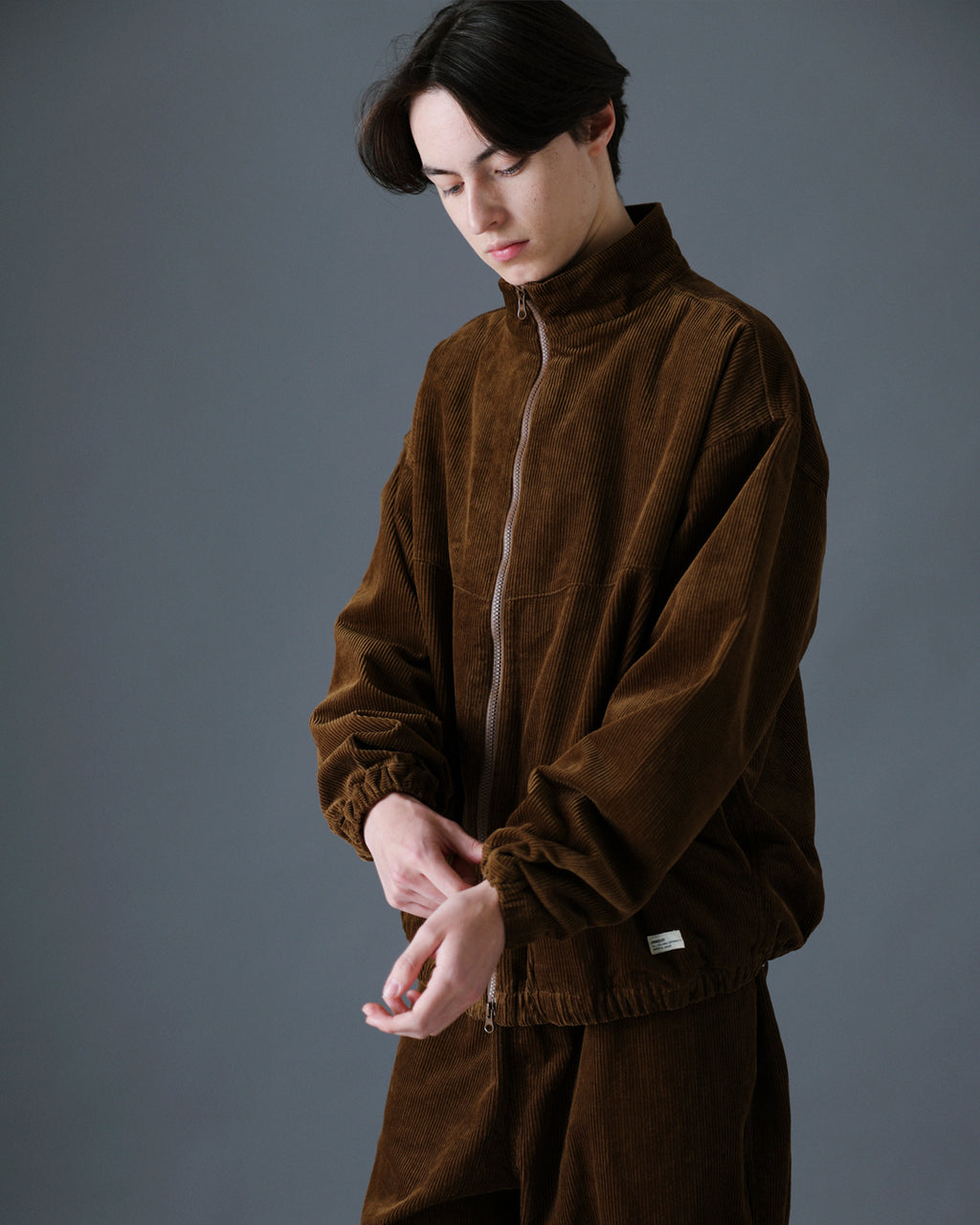 ORGANIC COTTON CORDUROY TRACK JACKET