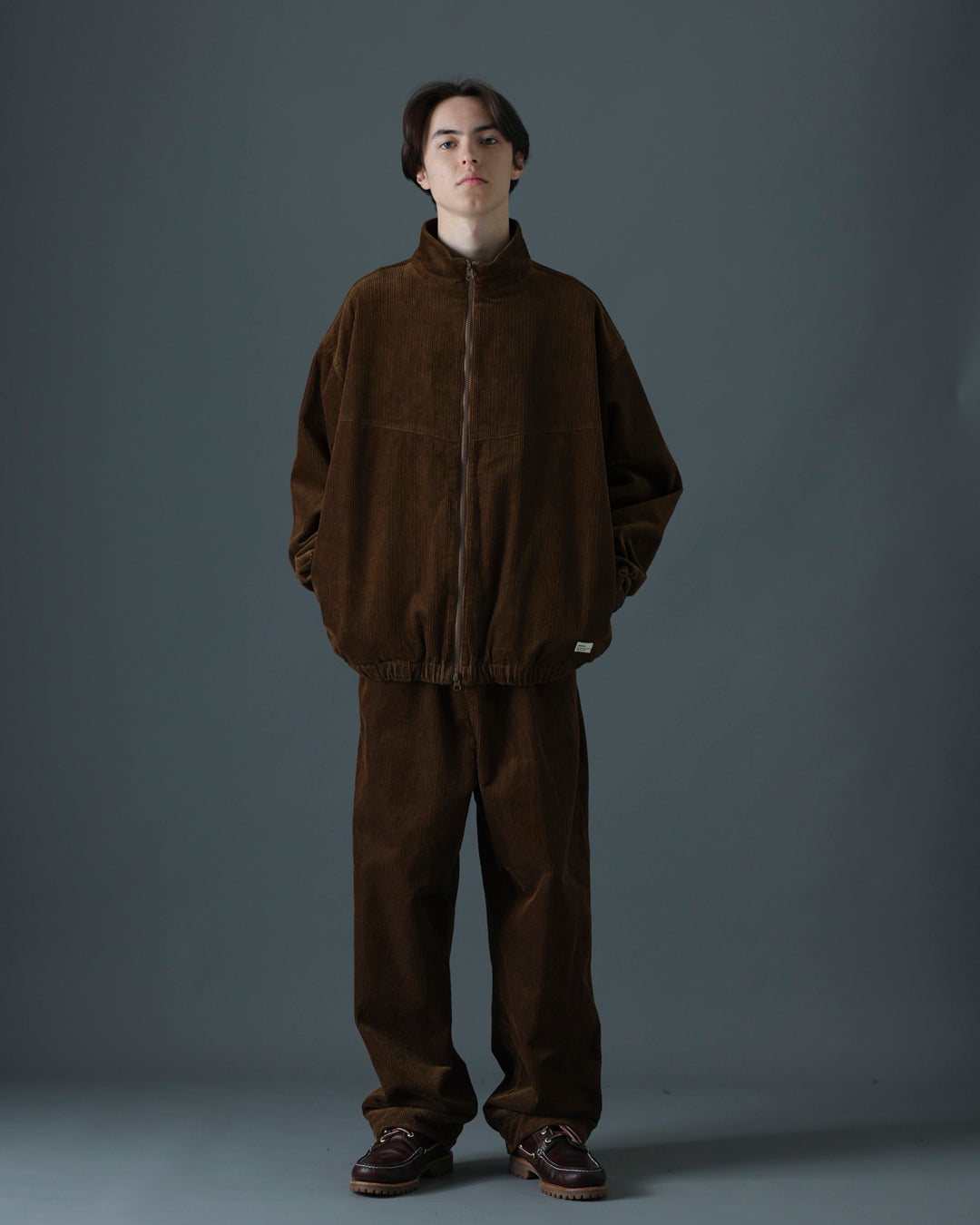 ORGANIC COTTON CORDUROY TRACK JACKET