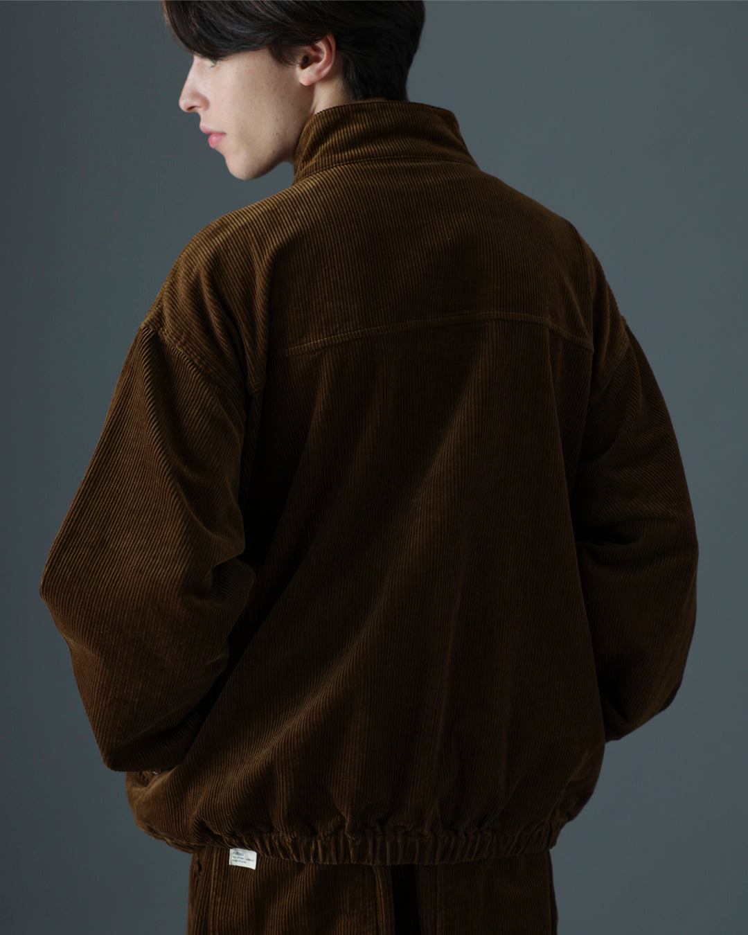 ORGANIC COTTON CORDUROY TRACK JACKET