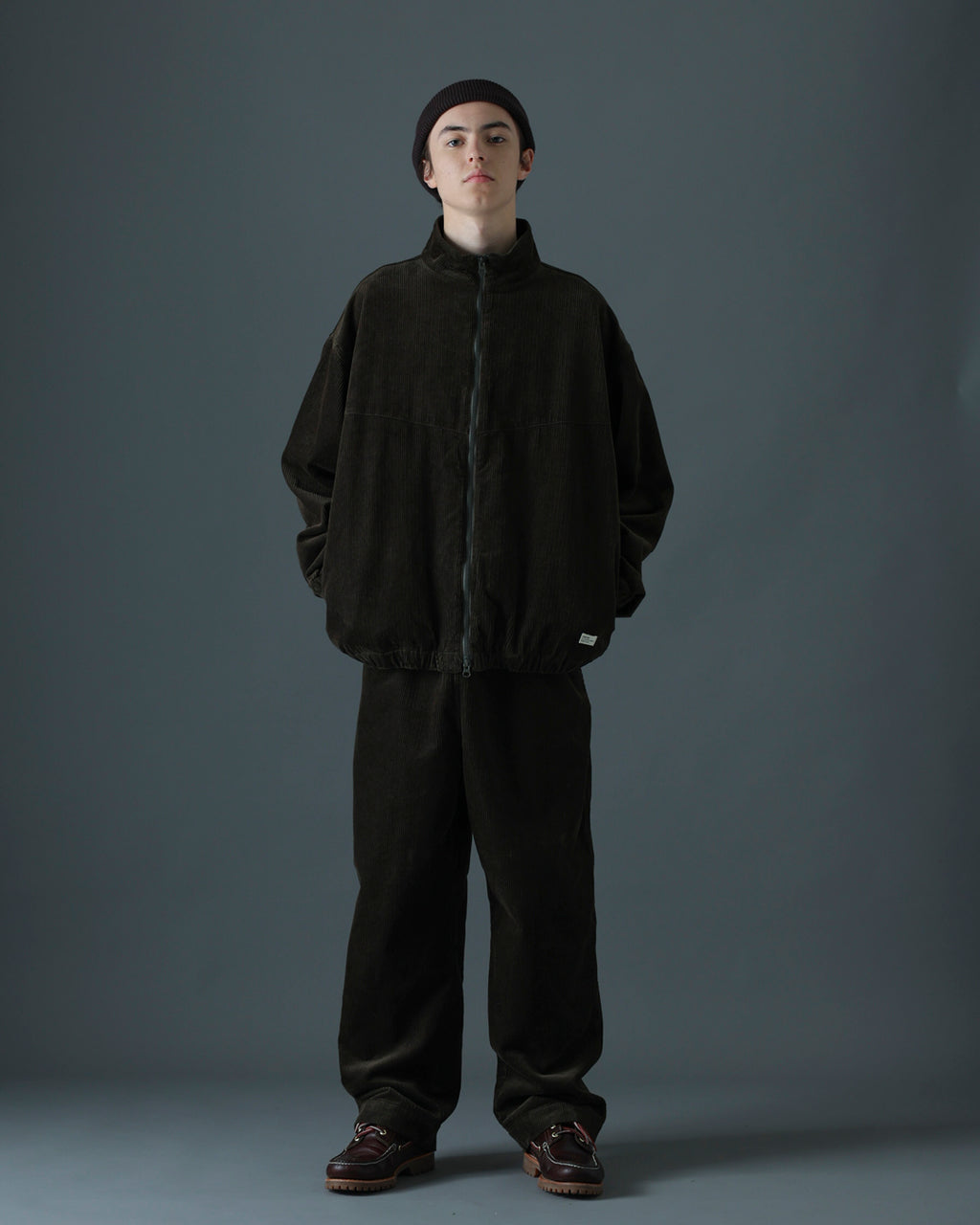 ORGANIC COTTON CORDUROY TRACK JACKET
