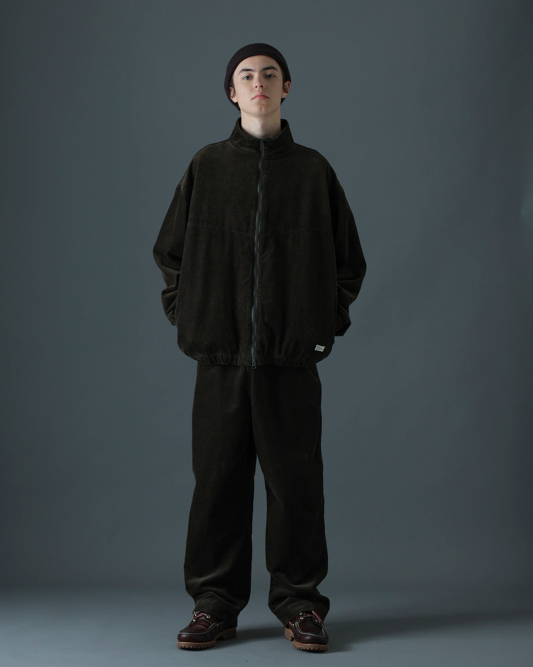 ORGANIC COTTON CORDUROY TRACK JACKET