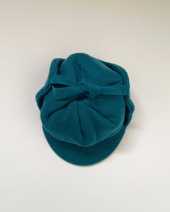 ORGANIC COTTON EARFLAP KNIT CAP PACIFIC