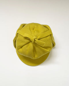 ORGANIC COTTON EARFLAP KNIT CAP YELLOW