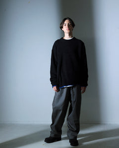 ORGANIC COTTON TWILL EASY PANTS / GREY