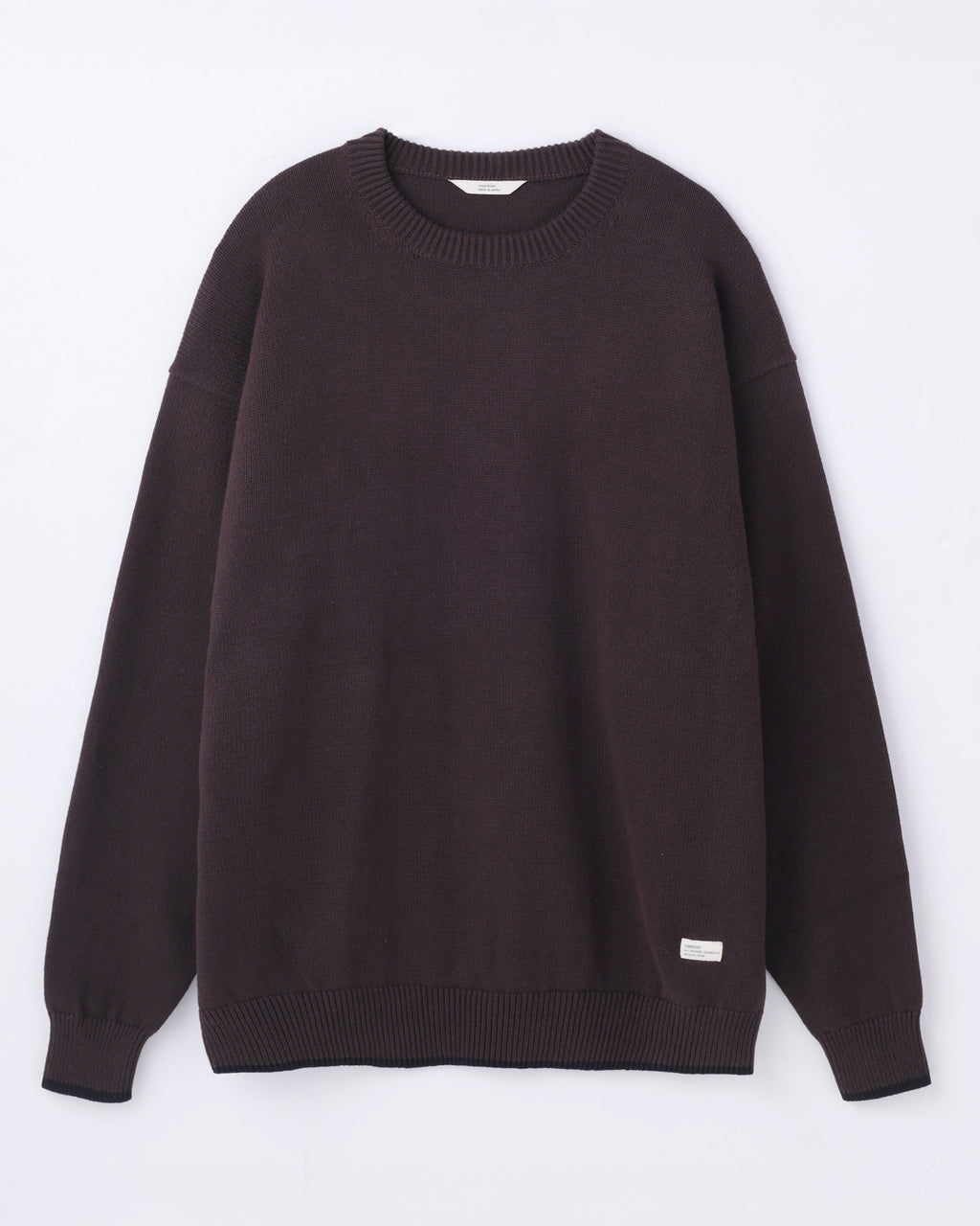 ORGANIC COTTON LINKING CREWNECK KNIT