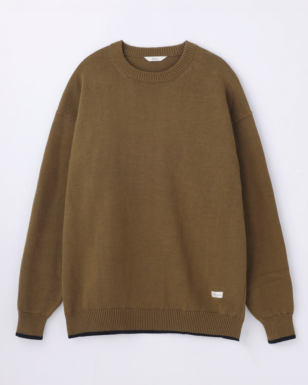 ORGANIC COTTON LINKING CREWNECK KNIT