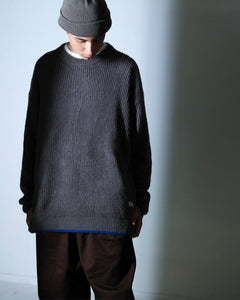ORGANIC COTTON VERY SOFT ROLL BEANIE / GARGOYLE