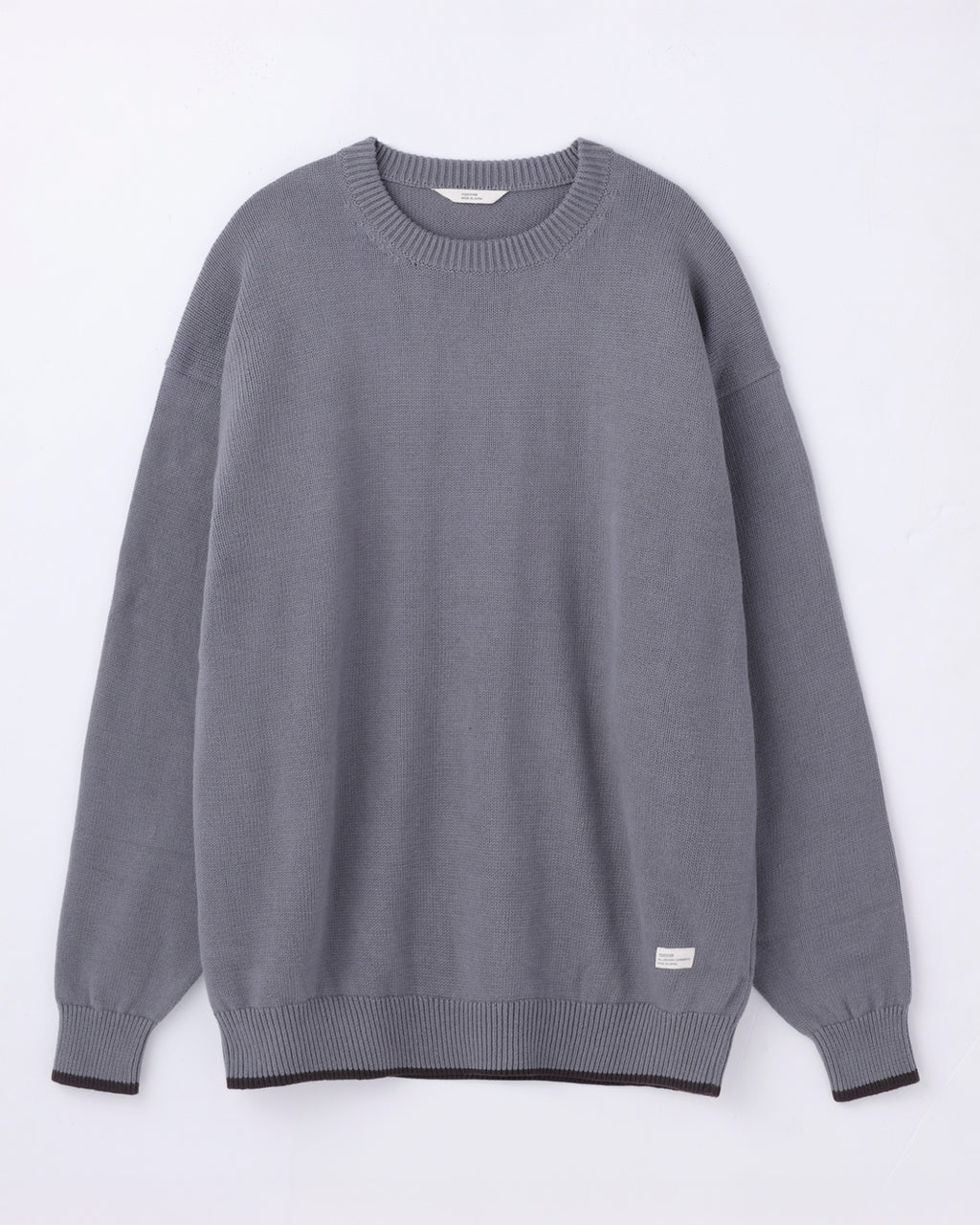 ORGANIC COTTON LINKING CREWNECK KNIT