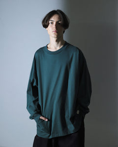 ORGANIC COTTON CHILL POCKET LONG TEE / GREEN
