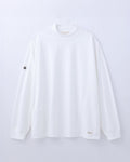 ORGANIC COTTON CHILL MOCKNECK POCKET LONG TEE / WHITE