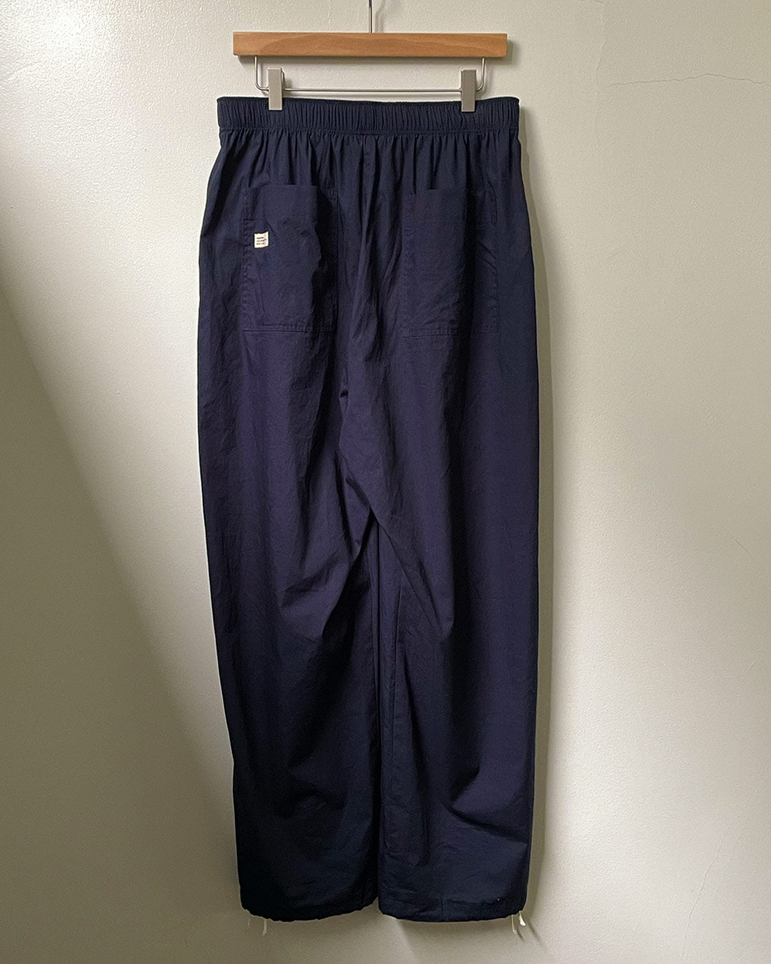 ORGANIC COTTON BROADCLOTH EASY PANTS / NAVY
