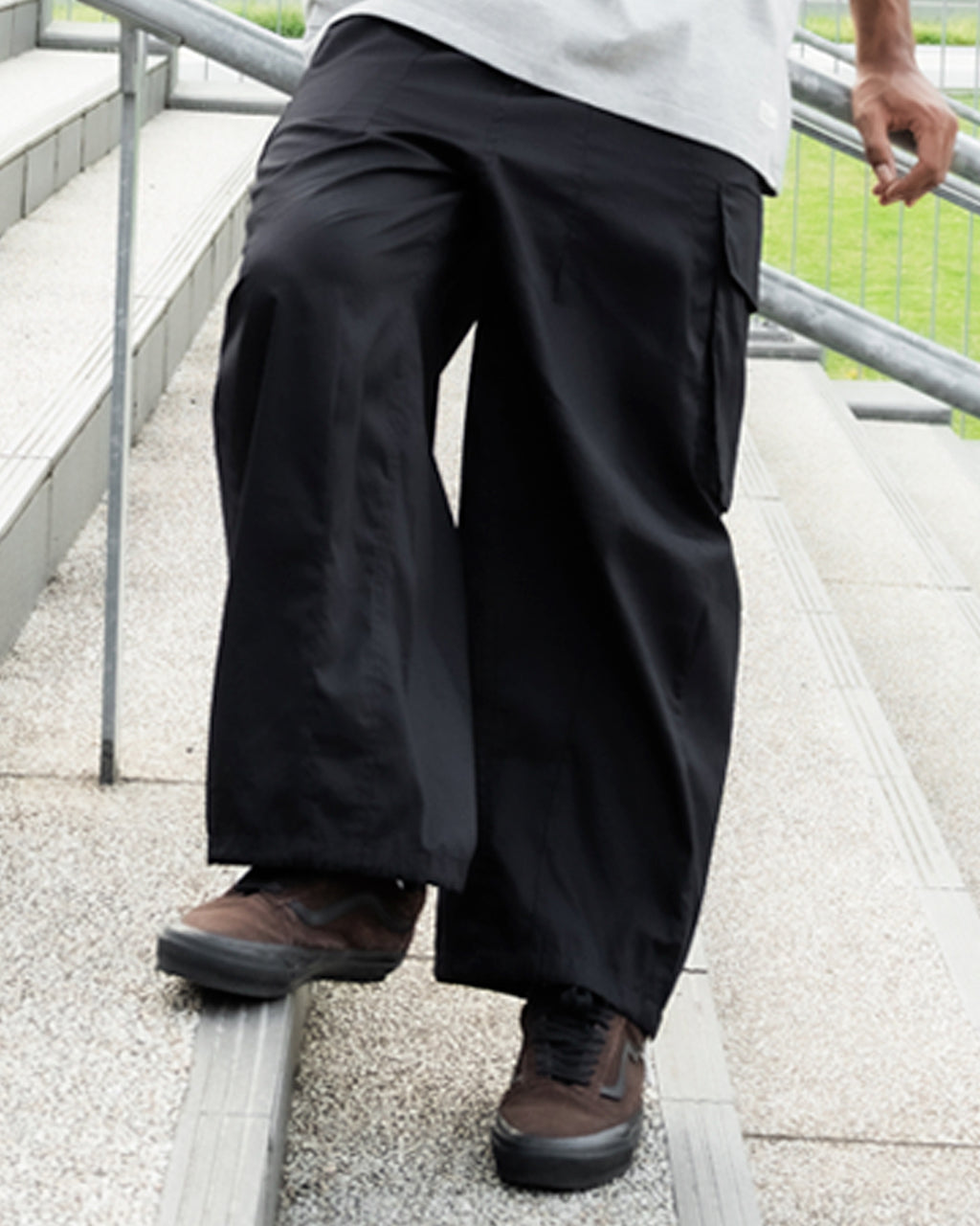 ORGANIC COTTON BROADCLOTH CARGO PANTS / 3 COLORS