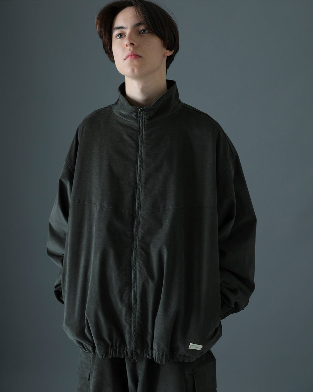 ORGANIC COTTON VELVETEEN TRACK JACKET
