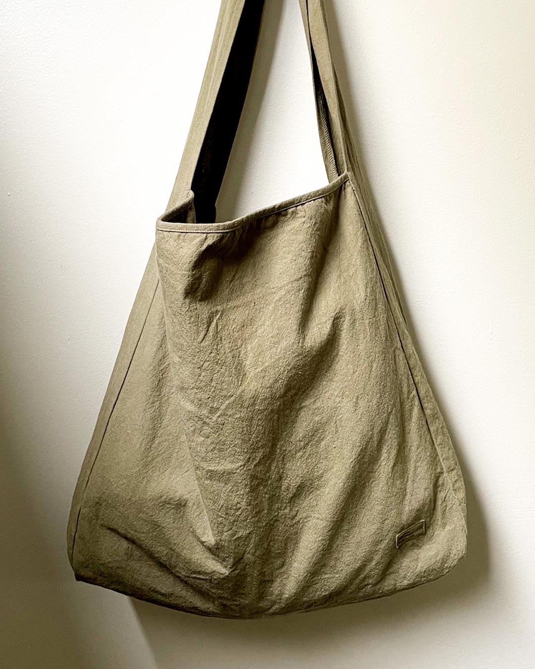 ORGANIC COTTON CANVAS MARCHE BAG 草木染め/クサギ