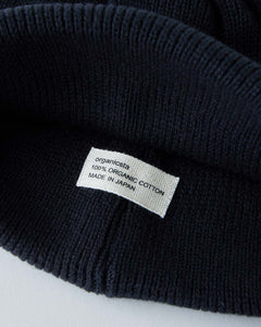 ORGANIC COTTON VERY SOFT ROLL BEANIE BLACK