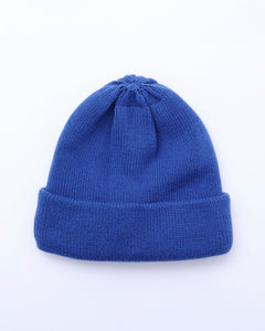 ORGANIC COTTON VERY SOFT ROLL BEANIE / O.BLUE