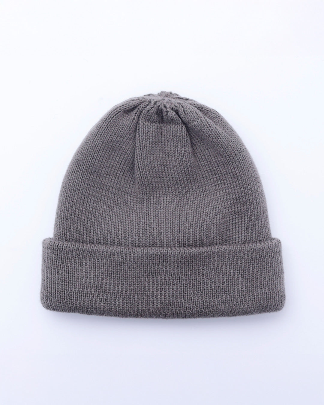 ORGANIC COTTON VERY SOFT ROLL BEANIE / GARGOYLE