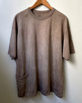 ORGANIC COTTON POCKET TEE  草木染め/琵琶の葉