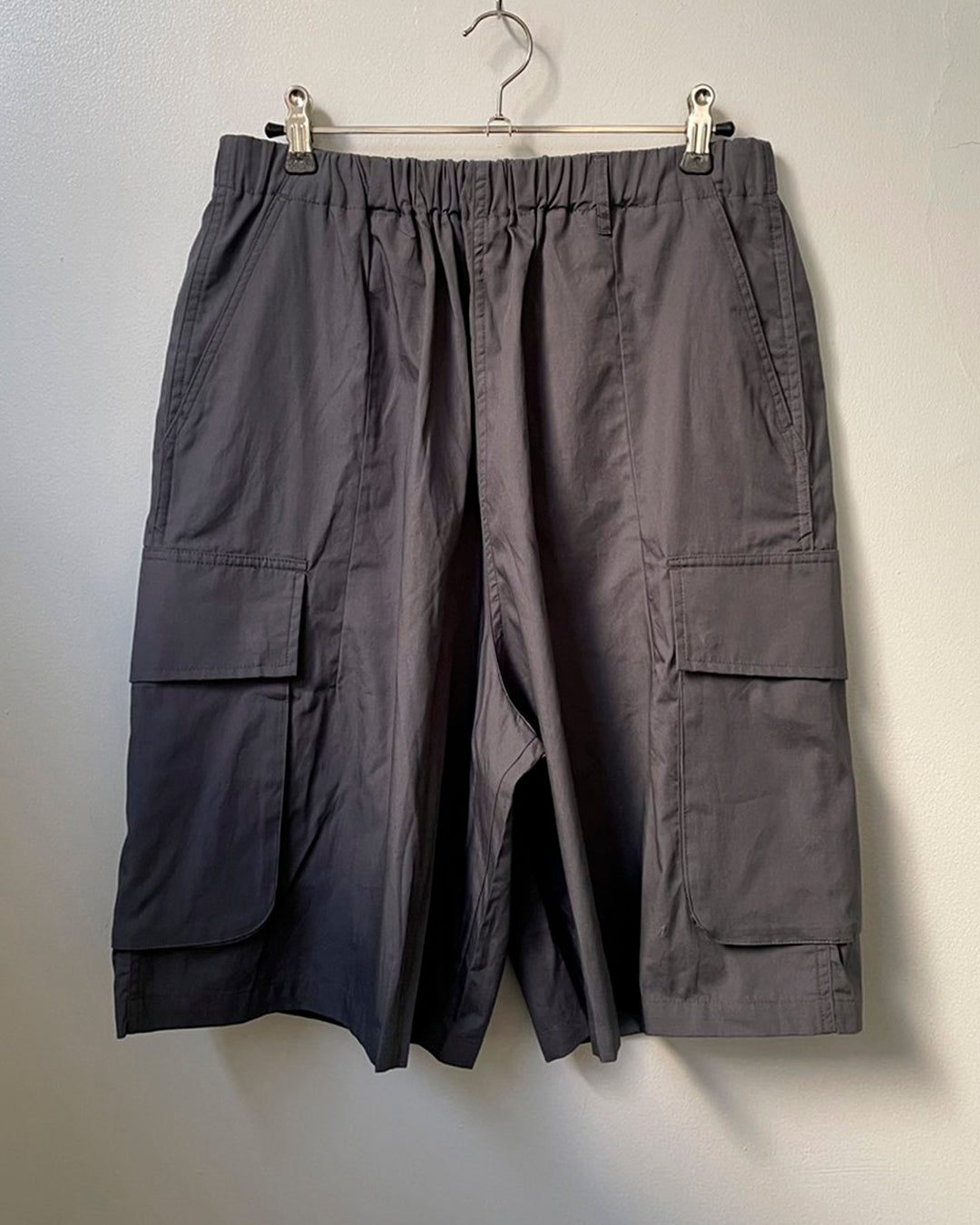 ORGANIC COTTON BROADCLOTH CARGO SHORTS / 3 COLORS