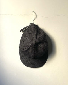 ORGANIC COTTON DENIM 5-PANEL CAP / BLACK