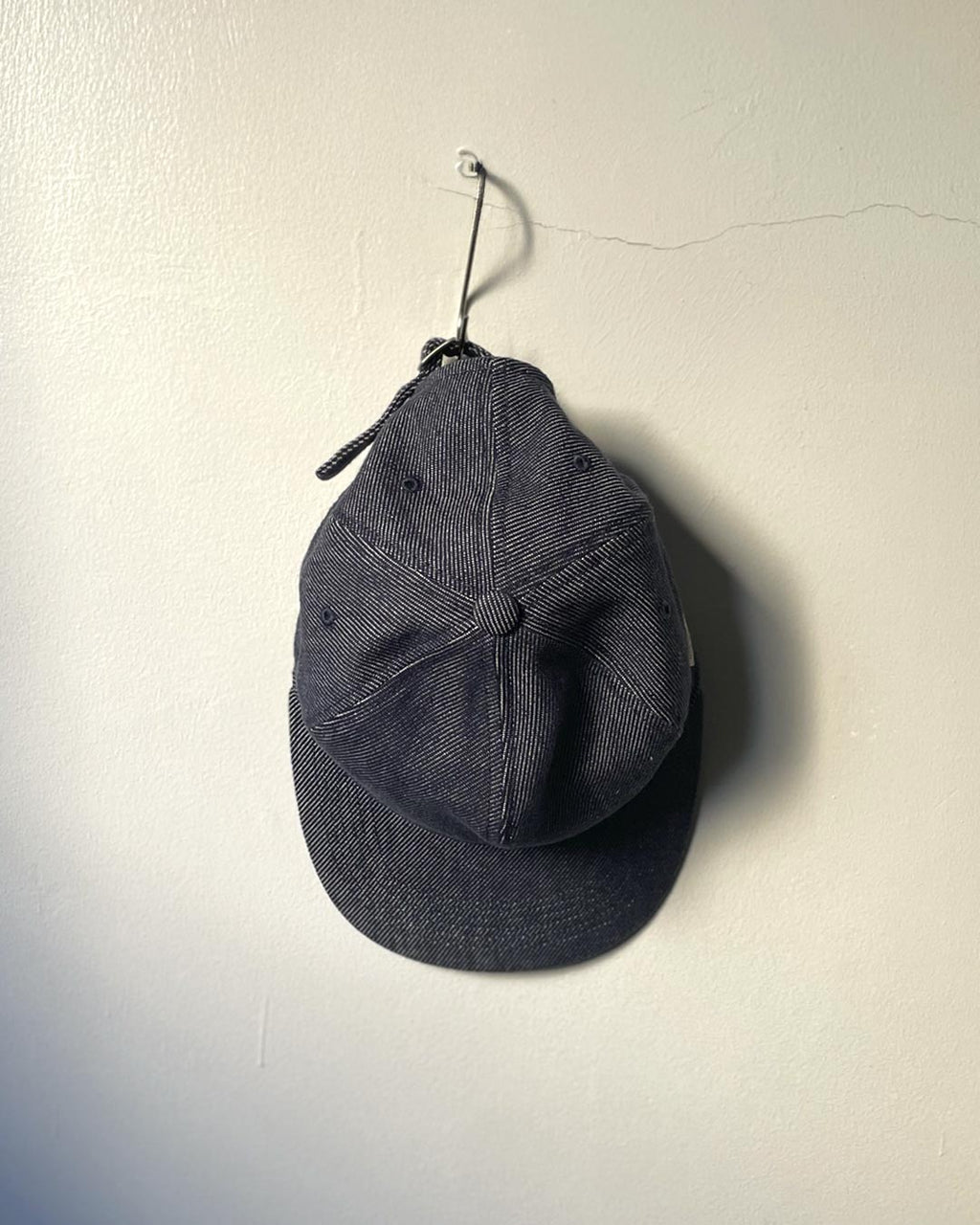 ORGANIC COTTON DENIM 5-PANEL CAP / NAVY