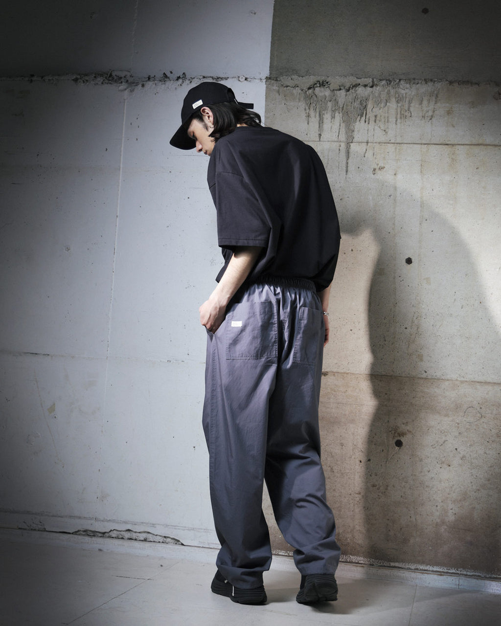 ORGANIC COTTON FLANNEL 5-PANEL CAP BLACK
