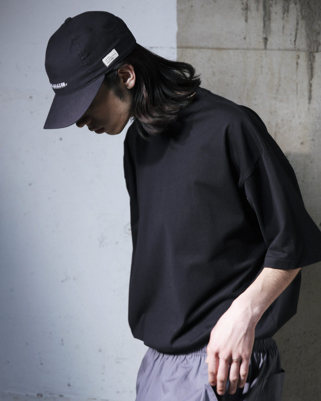 ORGANIC COTTON FLANNEL 5-PANEL CAP BLACK