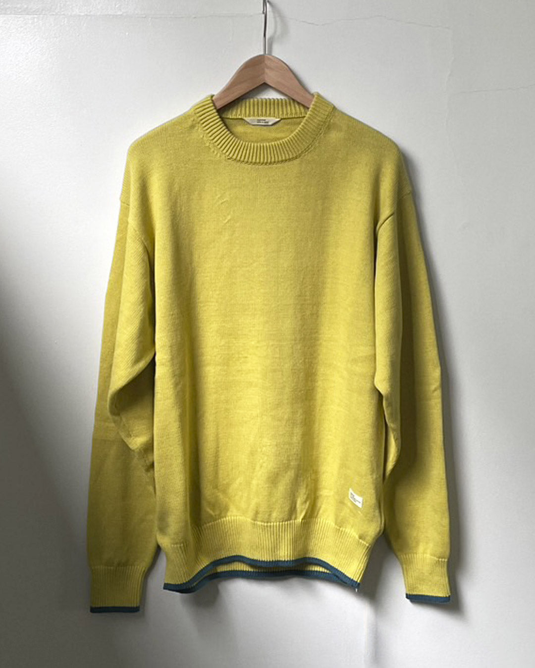 ORGANIC COTTON LINKING CREWNECK SWEATER YELLOW