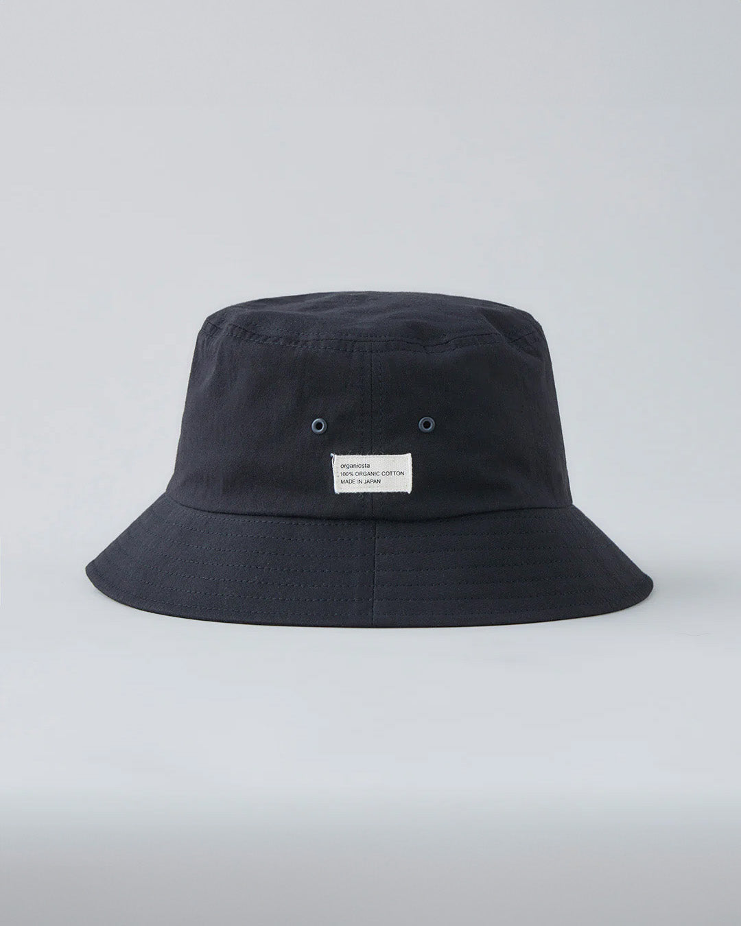 ORGANIC COTTON TWILL BUCKET HAT BLACK