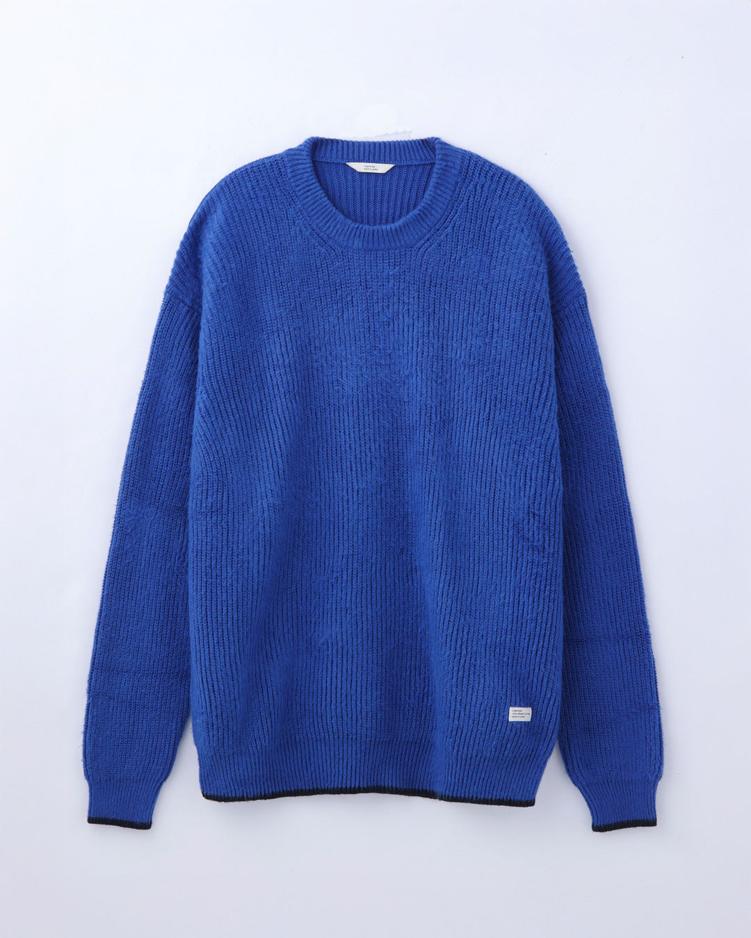 ORGANIC COTTON LINKING MOHAIR KNIT / O.BLUE