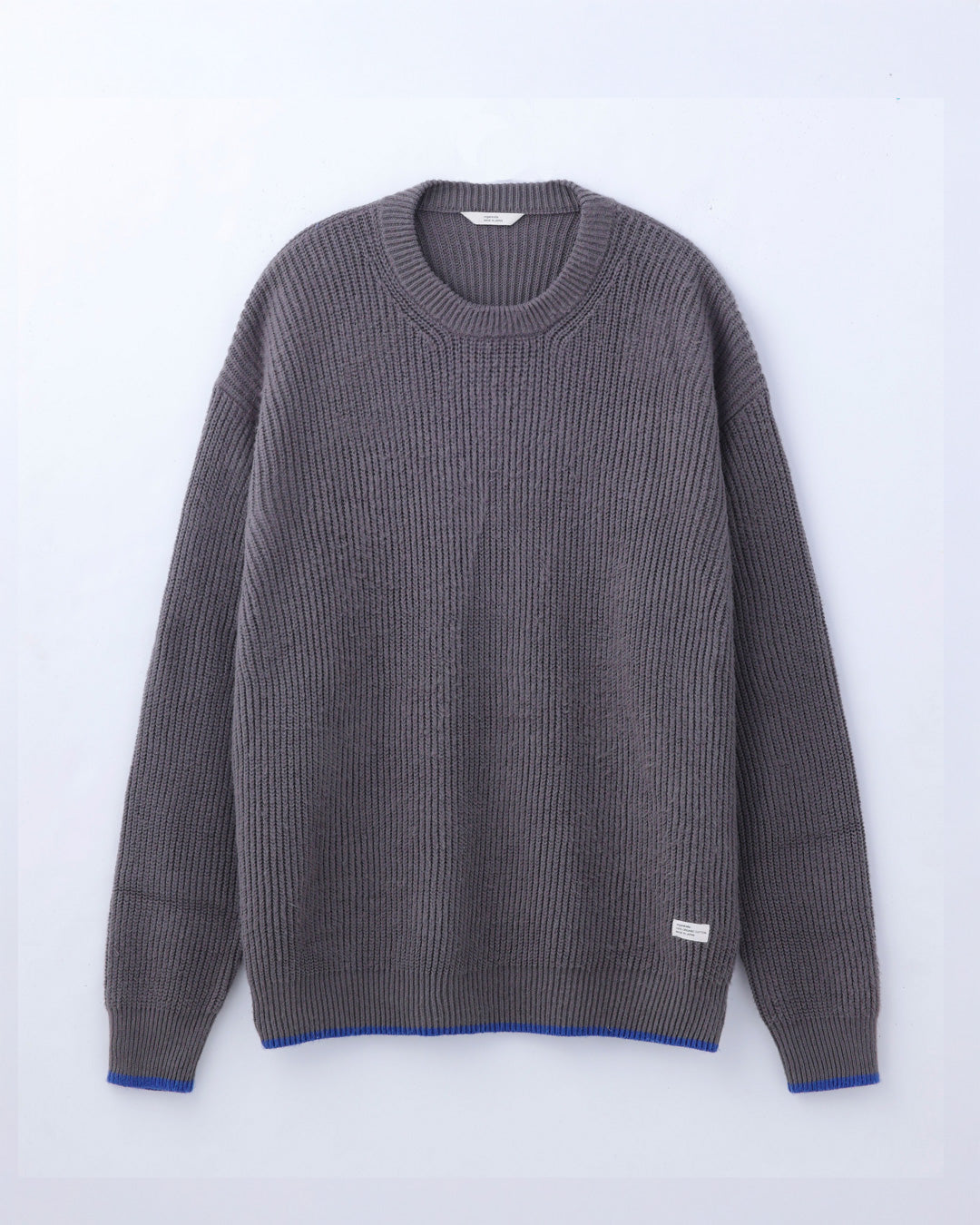 ORGANIC COTTON LINKING MOHAIR KNIT / GARGOYLE