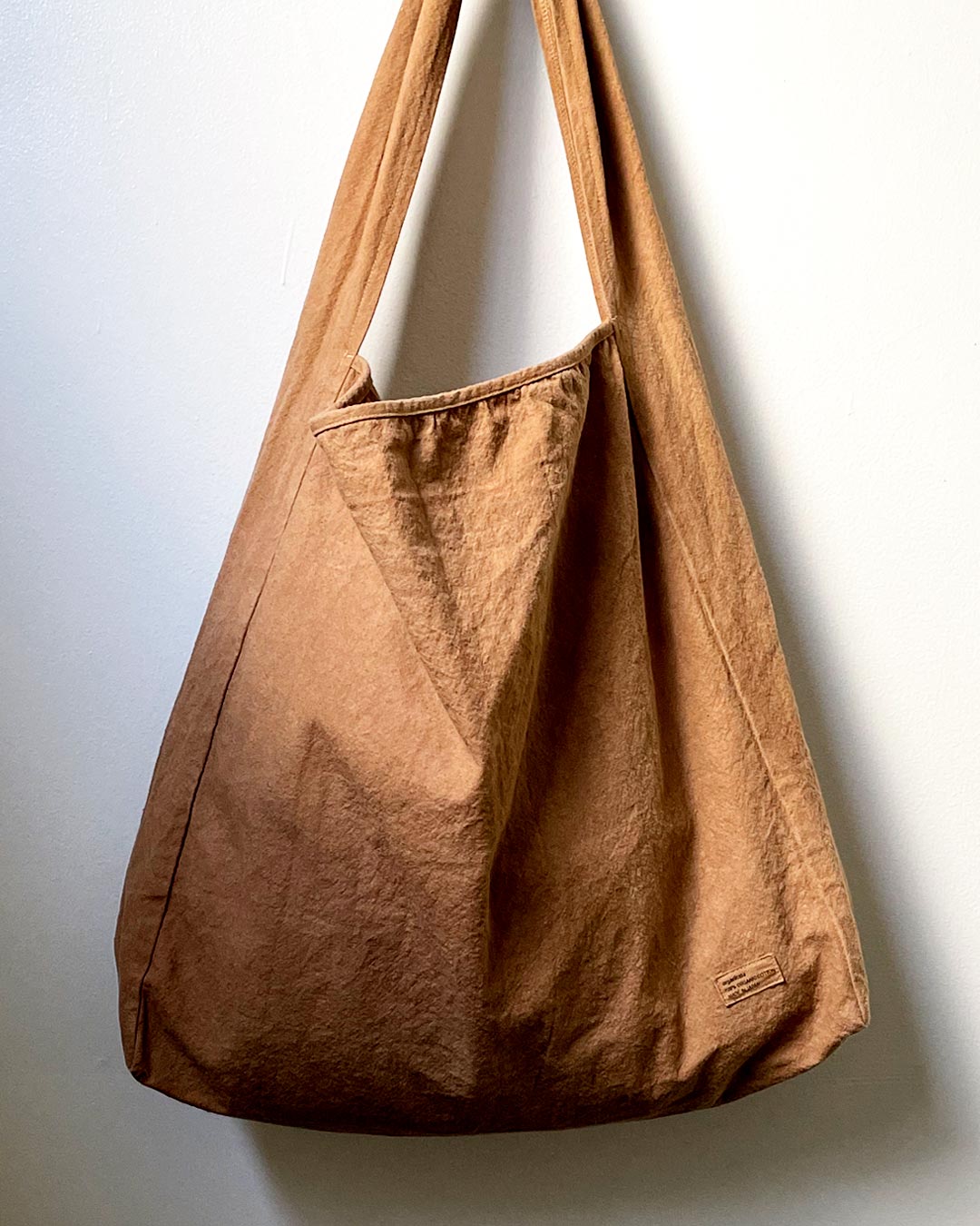 ORGANIC COTTON CANVAS MARCHE BAG 草木染め/胡桃