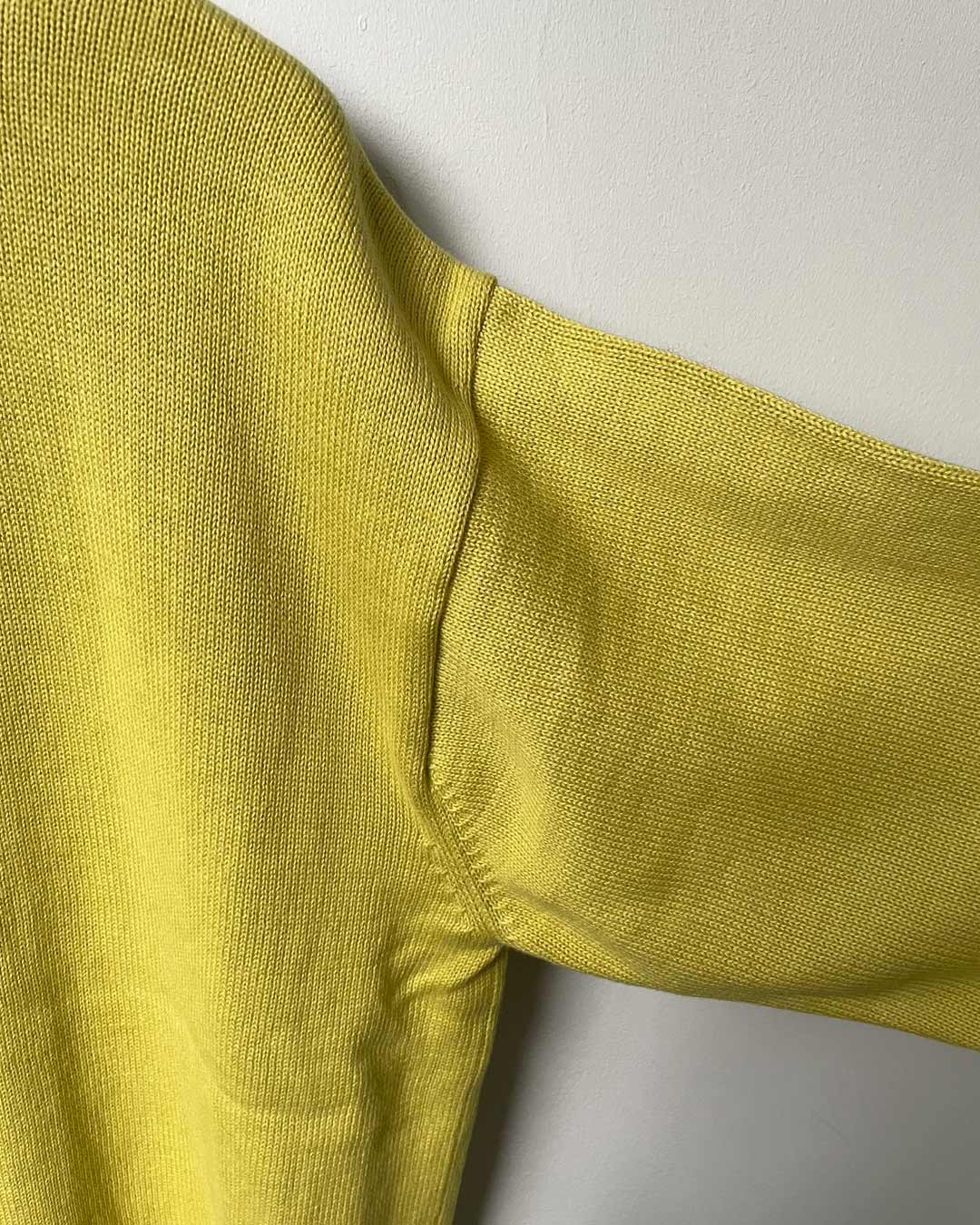 ORGANIC COTTON LINKING CREWNECK SWEATER YELLOW