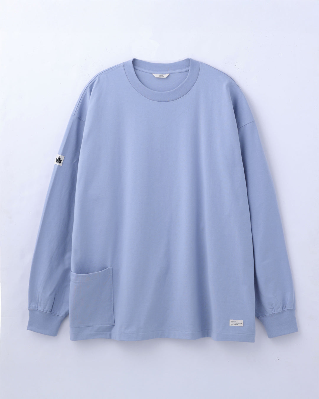 ORGANIC COTTON CHILL POCKET LONG TEE / BLUE