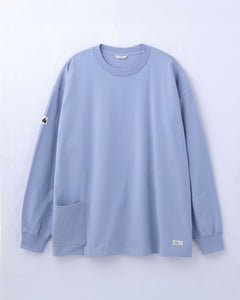ORGANIC COTTON CHILL POCKET LONG TEE / BLUE