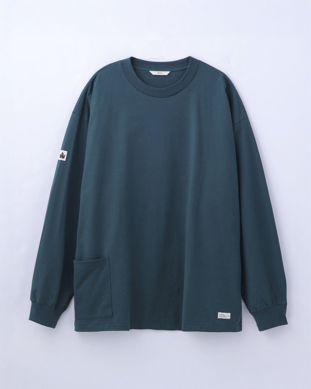 ORGANIC COTTON CHILL POCKET LONG TEE / GREEN