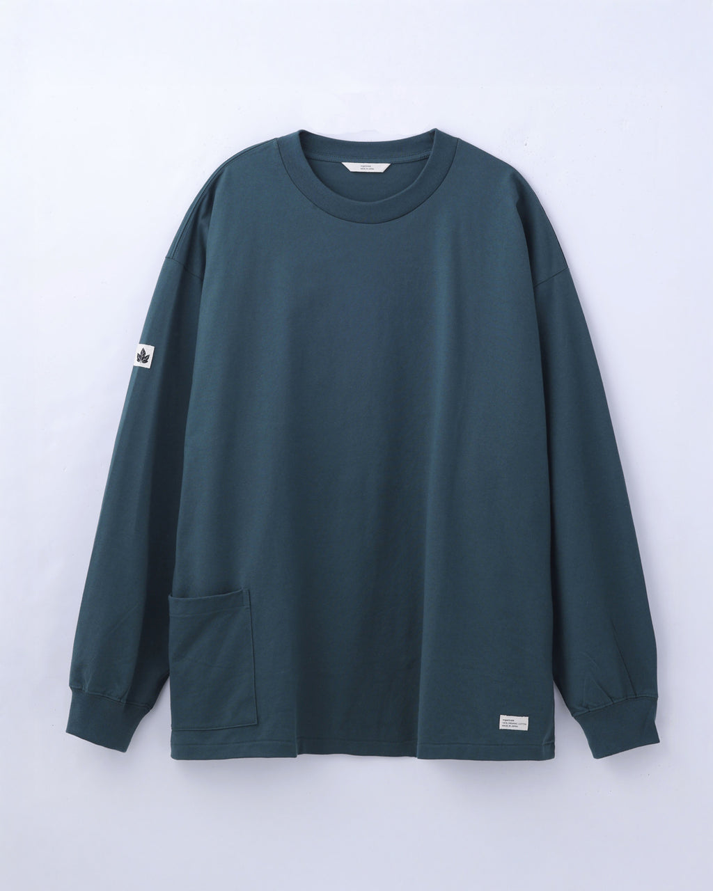 ORGANIC COTTON CHILL POCKET LONG TEE / GREEN