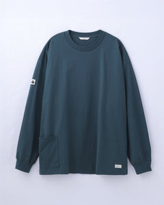 ORGANIC COTTON CHILL POCKET LONG TEE / GREEN