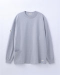 ORGANIC COTTON CHILL POCKET LONG TEE / H.GREY