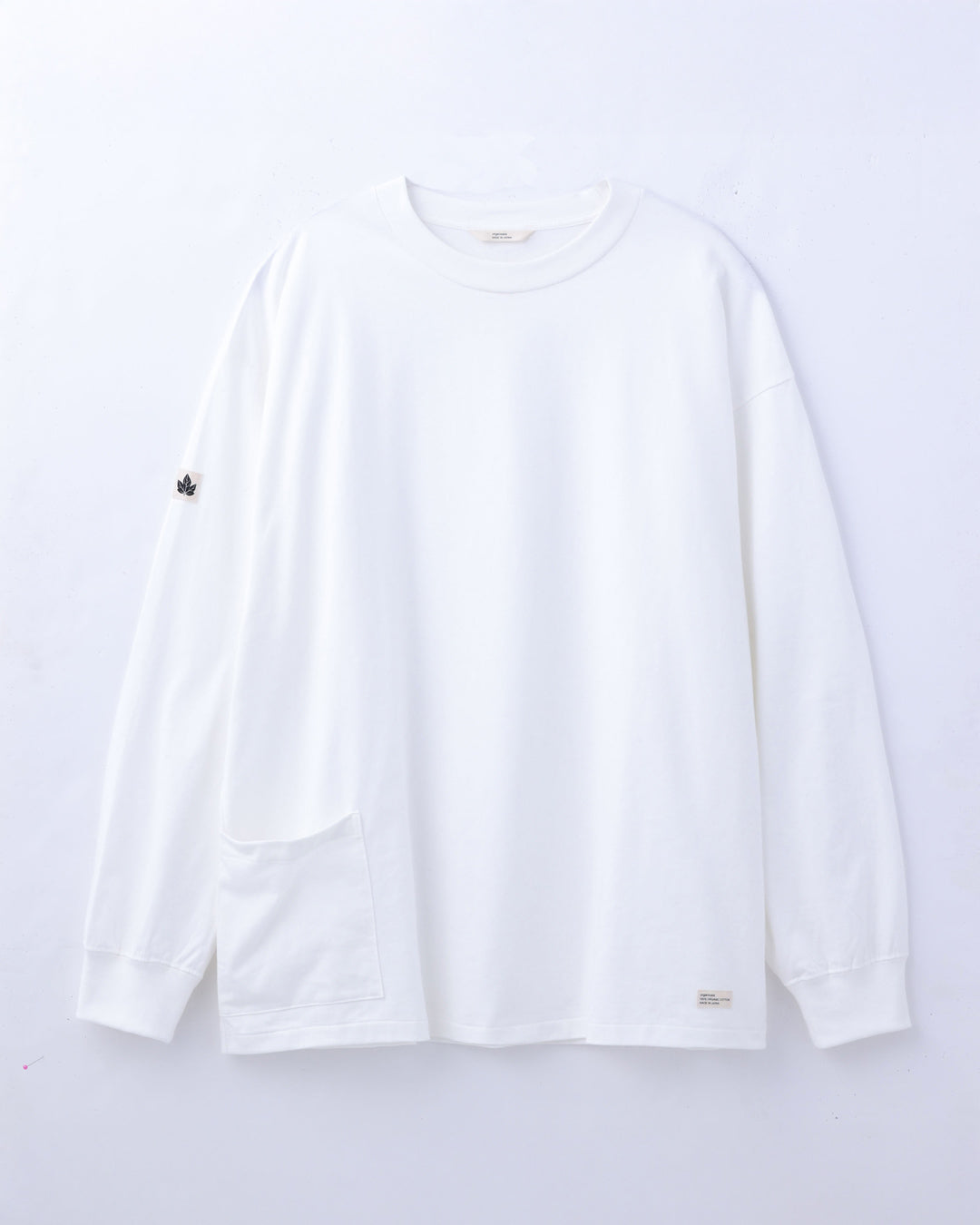 ORGANIC COTTON CHILL POCKET LONG TEE / WHITE