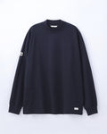 ORGANIC COTTON CHILL MOCKNECK POCKET LONG TEE / BLACK