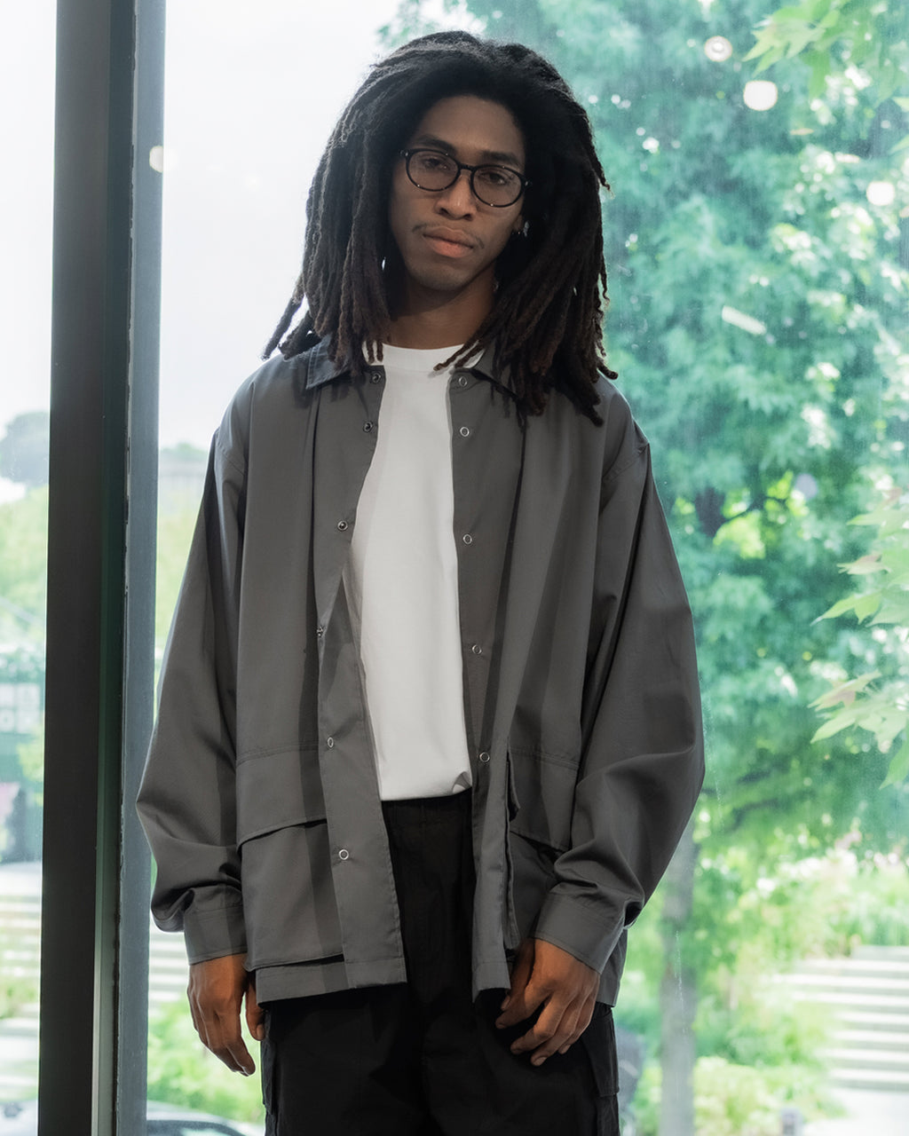 ORGANIC COTTON BROADCLOTH FIELD SHIRT JACKET / 3 COLORS