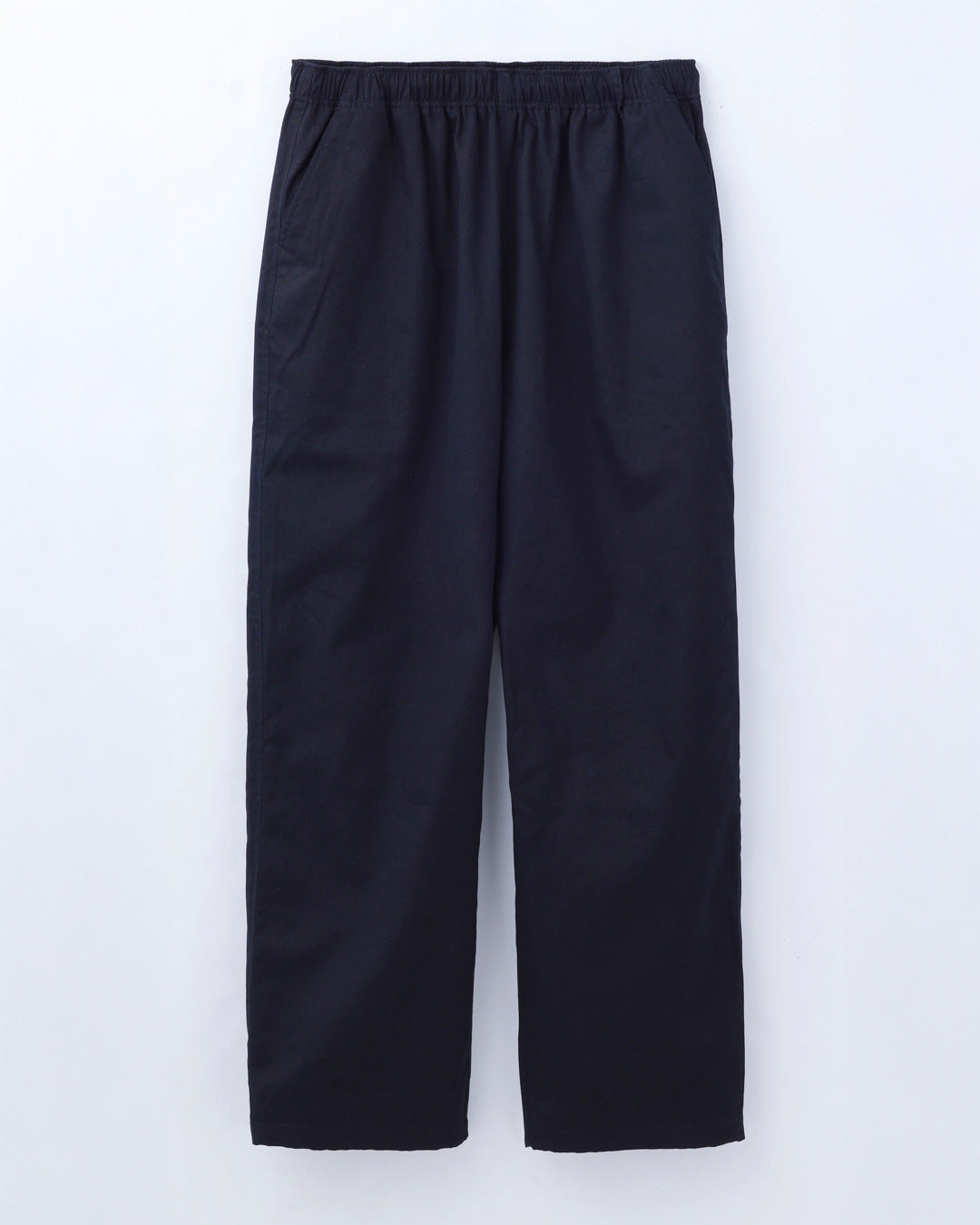 ORGANIC COTTON TWILL EASY PANTS / BLACK