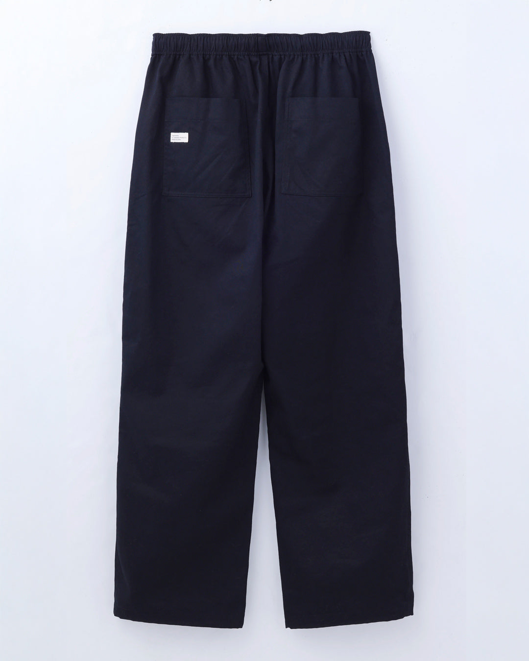 ORGANIC COTTON TWILL EASY PANTS / BLACK