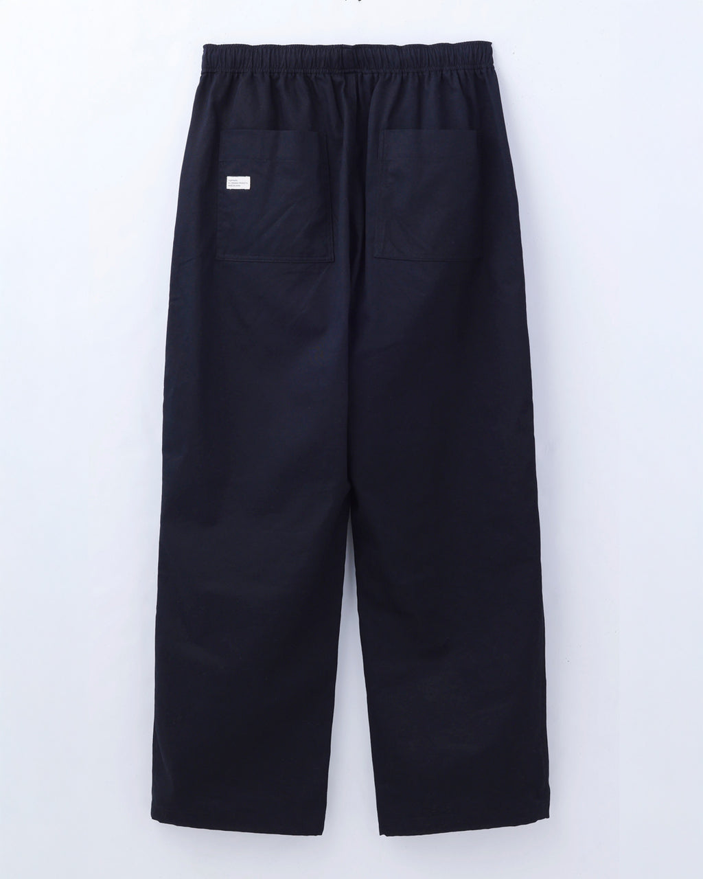 ORGANIC COTTON TWILL EASY PANTS / BLACK