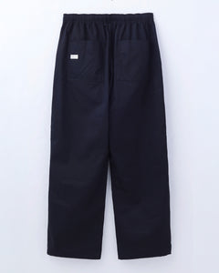 ORGANIC COTTON TWILL EASY PANTS / BLACK