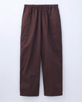 ORGANIC COTTON TWILL EASY PANTS / BROWN