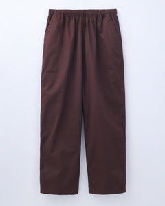 ORGANIC COTTON TWILL EASY PANTS / BROWN